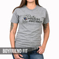 Boyfriend Fit Pretty Packin' Patriot T-Shirt by Pew Pew Nation