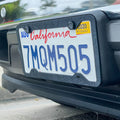 Silicone Topography License Plate Frame
