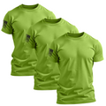 Men's Hi-Vis Green Patriotic Work Shirt 3-Pack