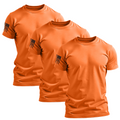 Men's Hi-Vis Orange Patriotic Work Shirt 3-Pack