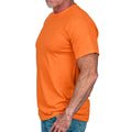 Men's Basic Hi-Vis Orange Patriotic Work Shirt, Left Side