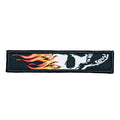 Skull & Flames 1x5 Velcro Patch