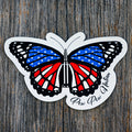 Stars & Stripes 2A Butterfly Sticker by Pew Pew Nation