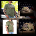 Men's MultiCam T-Shirt & Range Hat Patriotic Bundle