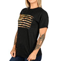 Women's Camo American Flag Boyfriend Fit Patriotic T-Shirt