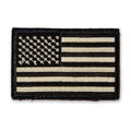 Black & Tan American Flag 2x3 Velcro Patch