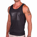 Men's Murdered Out American Flag Tank Top
