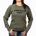Women's America 1776 Crewneck (Army Green)