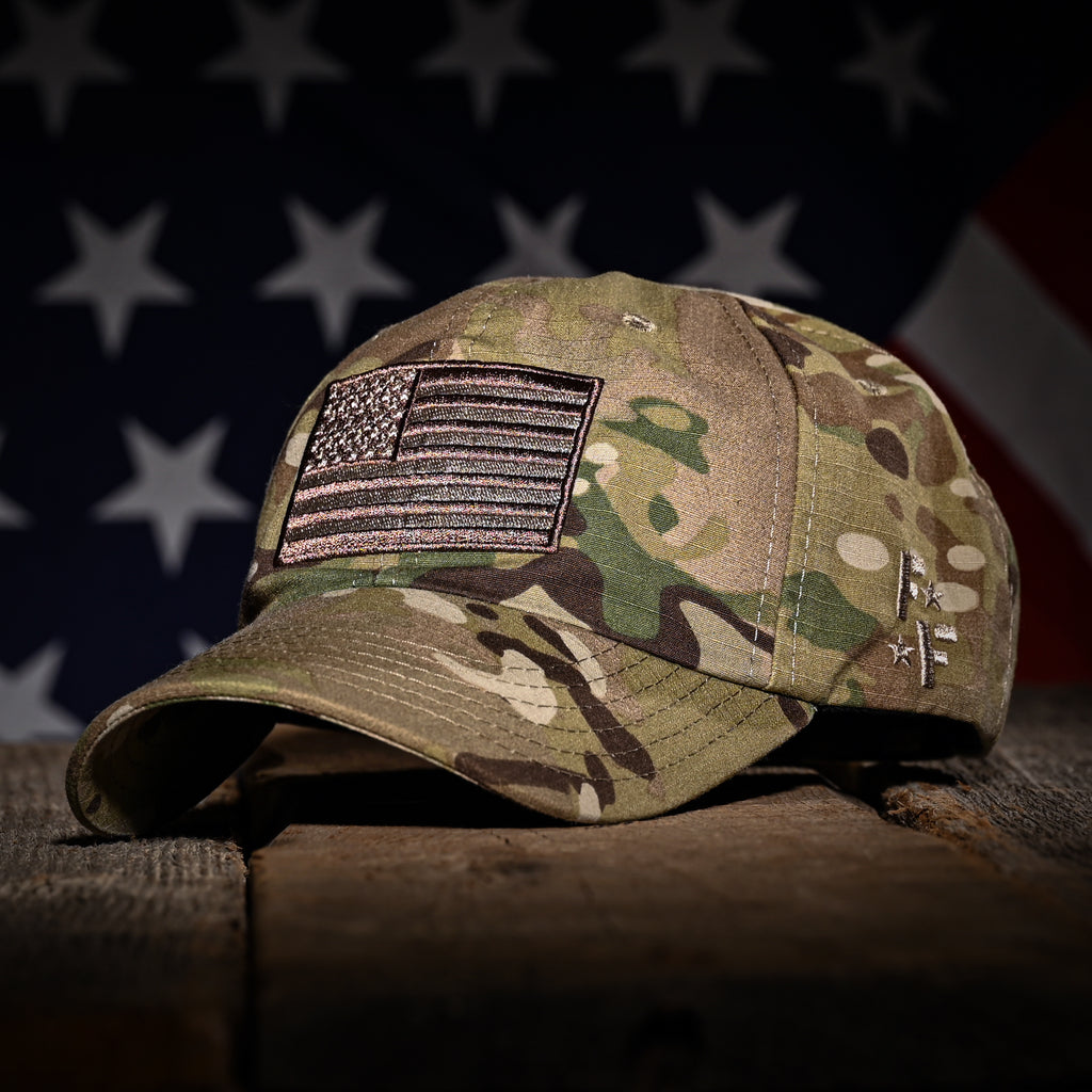 MultiCam american flag hat