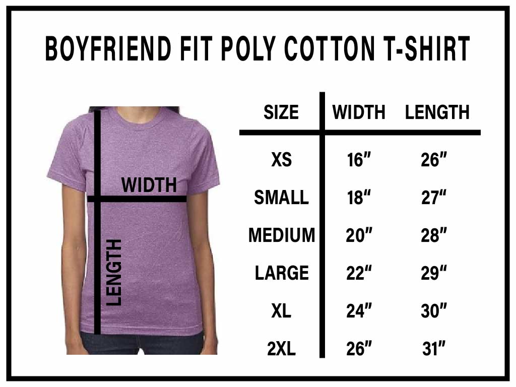 Boyfriend Fit Poly Cotton T-Shirt